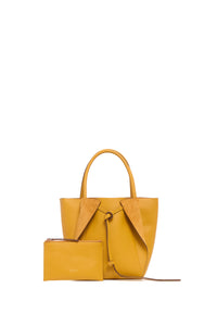 Small Marija Tote Bag in Golden Birch Nappa Leather