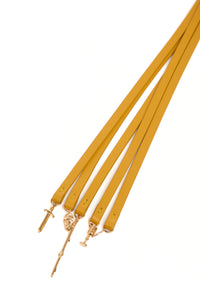 Leonora Charm in Golden Birch Nappa Leather