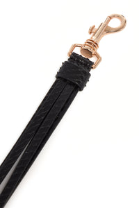 Leonora Charm in Black Snakeskin