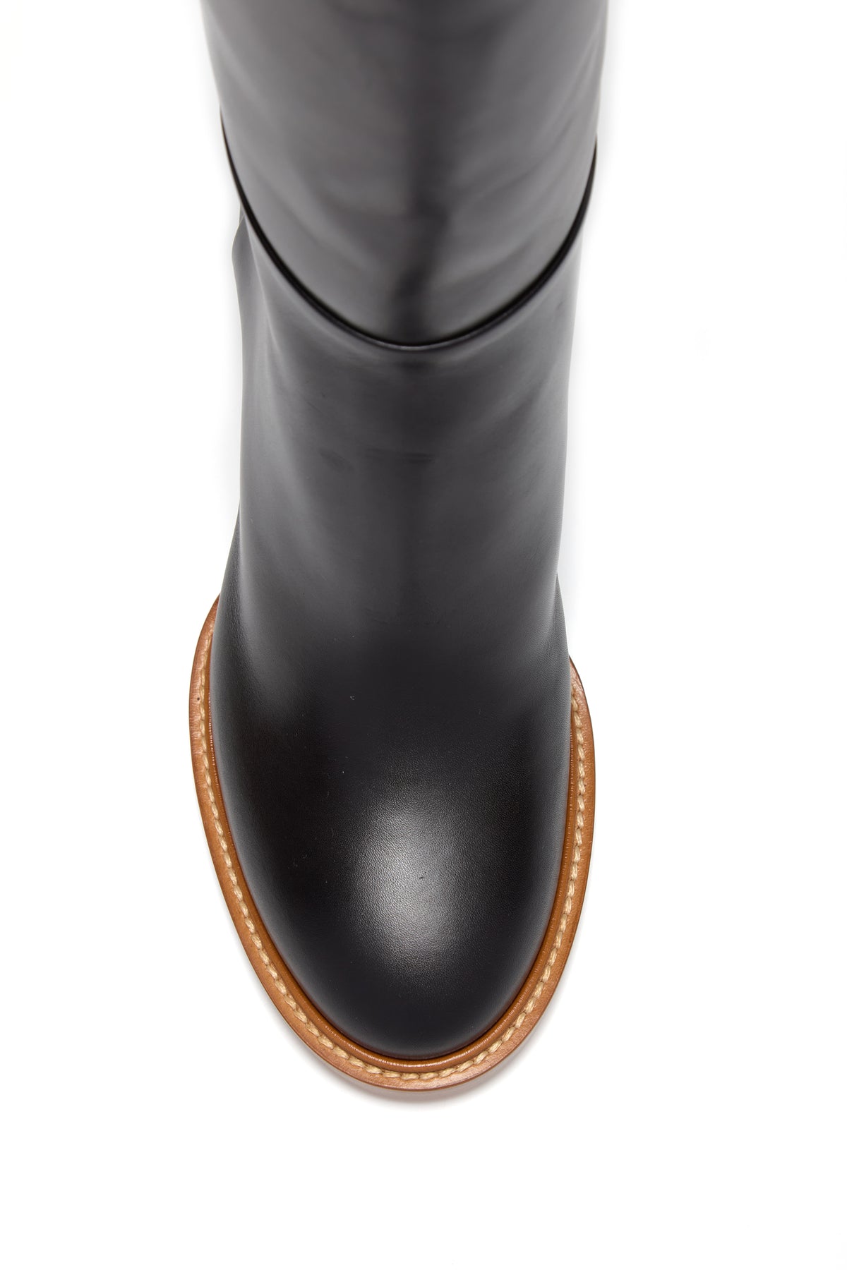 Bocca Knee-High Boot in Black Leather