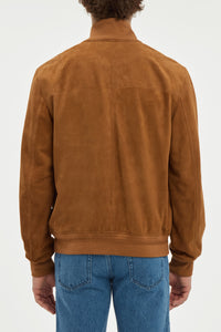 Leroy Jacket in Cognac Suede