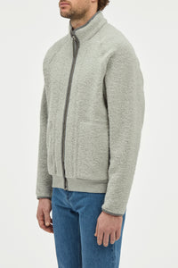 August Jacket in Grey Recycled Cashmere Boucle