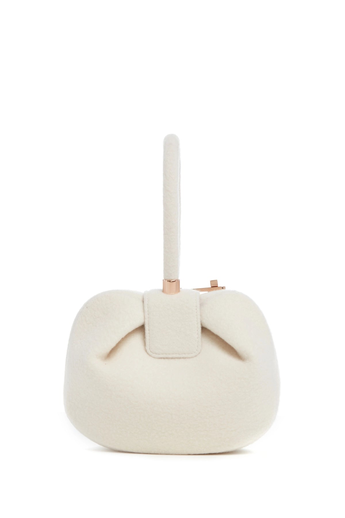 Nina Bag in Ivory Cashmere Felt