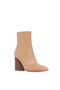 Rio Ankle Boot in Dark Camel Leather
