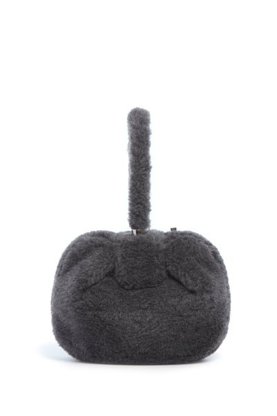 Nina Bag in Dark Grey Virgin Wool Silk Cashmere Fur – Gabriela Hearst