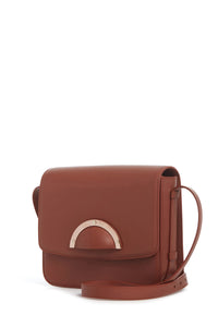 Bethania Crossbody Box Bag in Cognac Leather