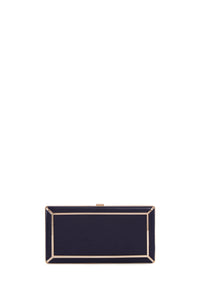 Callas Clutch in Navy Nappa Leather