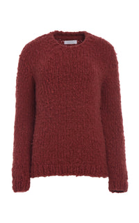 Lawrence Knit Sweater in Burnt Sienna Welfat Cashmere