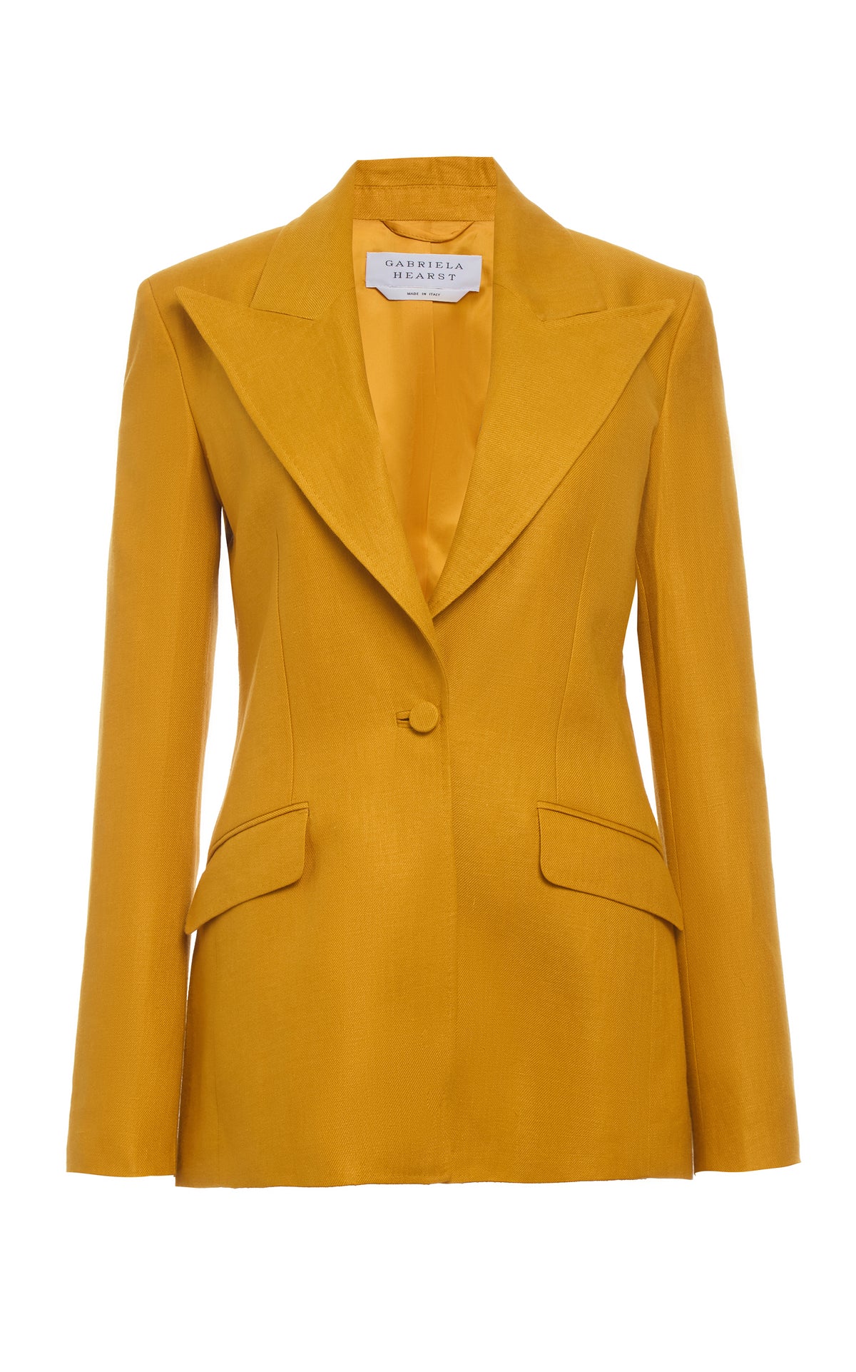 Leiva Blazer in Golden Birch Linen Twill