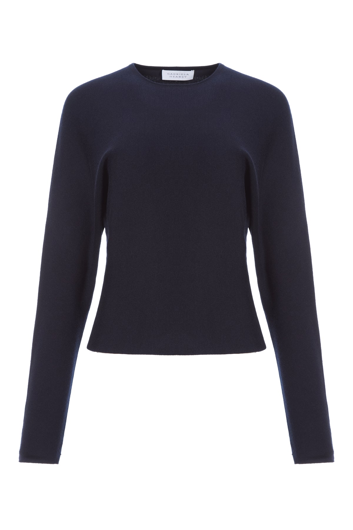 Theodore Knit Sweater in Navy Cashmere Silk