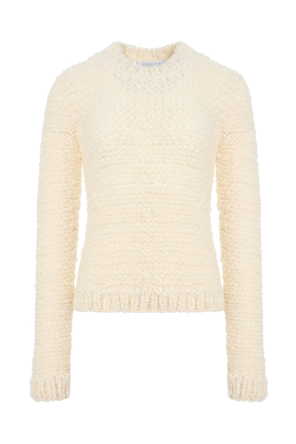 Durand Knit Sweater in Ivory Welfat Cashmere