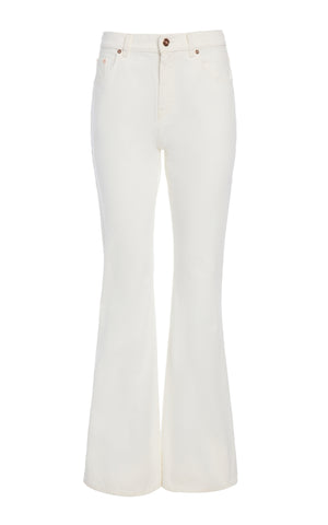 Willa Bootcut Jean in White Recycled Cotton Denim