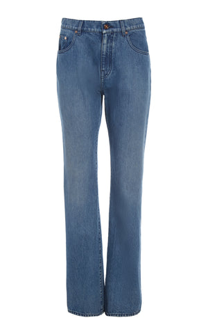 Rey Straight-leg Jean in Uruguayan Blue Recycled Cotton Denim
