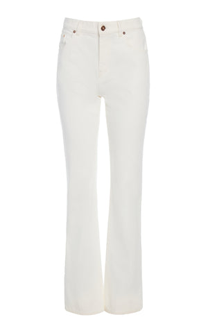 Rey Straight-leg Jean in White Recycled Cotton Denim