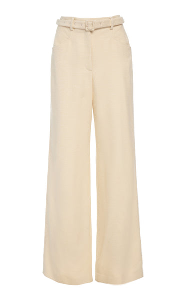 Norman Wide-leg Pant in Ivory Silk Tweed – Gabriela Hearst