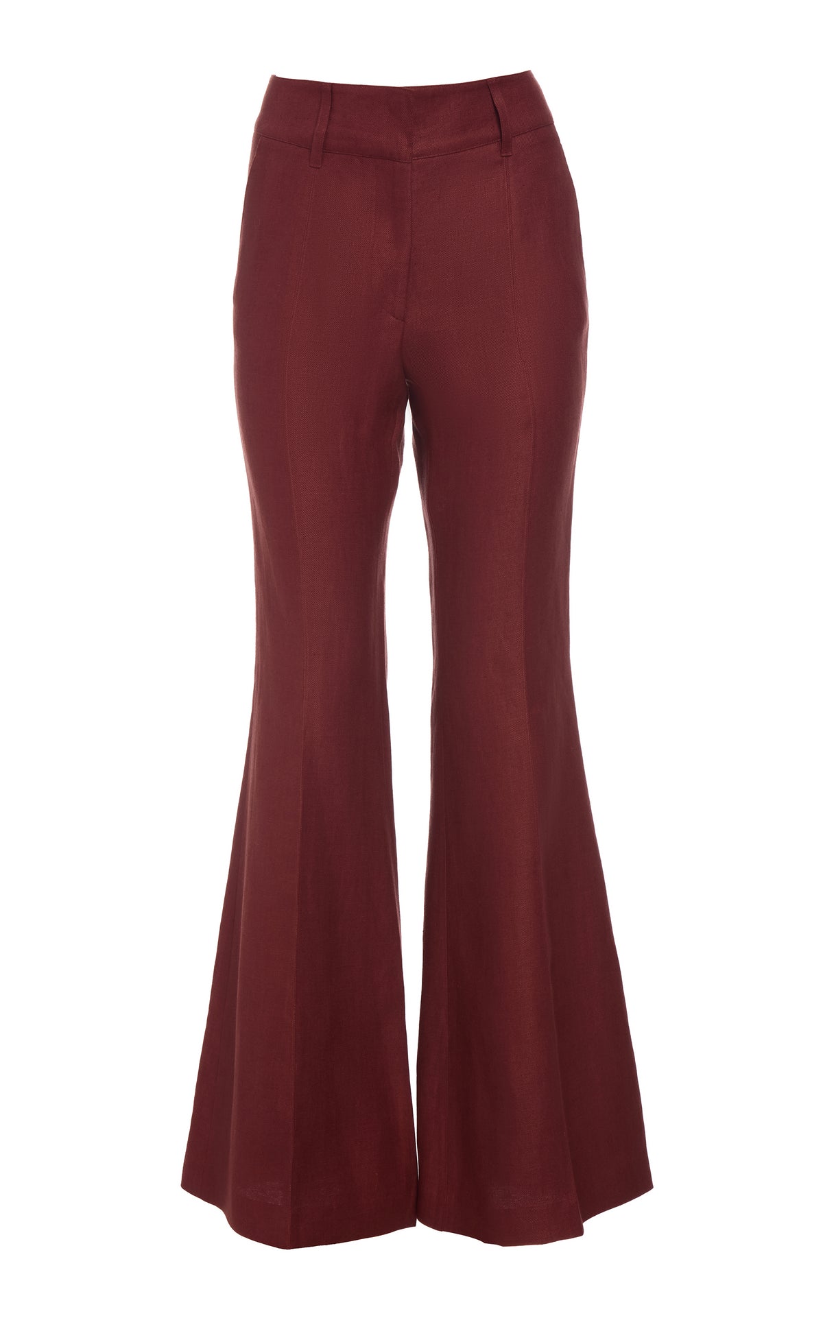 Rhein Flare Pant in Burnt Sienna Linen Twill