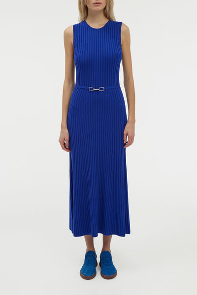 Meier Knit Midi Dress in Cobalt Merino Wool Cashmere – Gabriela Hearst