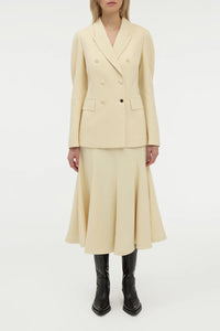 Sedna Blazer in Ivory Silk Tweed