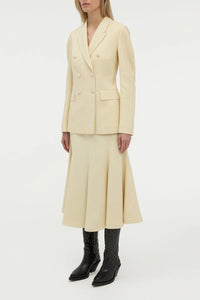 Sedna Blazer in Ivory Silk Tweed