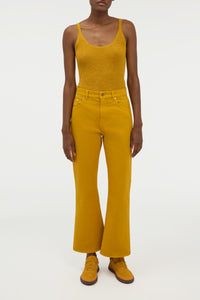 Cinxia Knit Tank Top in Golden Birch Cashmere Silk with Hemp