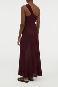 Altura Knit Maxi Dress in Bordeaux Silk