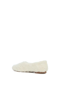 Emperor Flat in Ivory Silk Cashmere Boucle