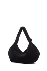 Small Antonia Bag In Black Shearling