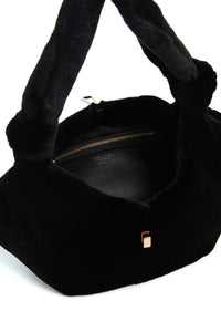 Mini Antonia Bag In Black Mink Fur