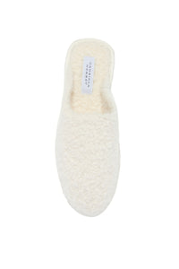 Bristol Slipper in Ivory Cashmere Boucle