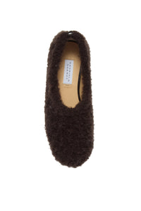 Emperor Flat in Dark Brown Silk Cashmere