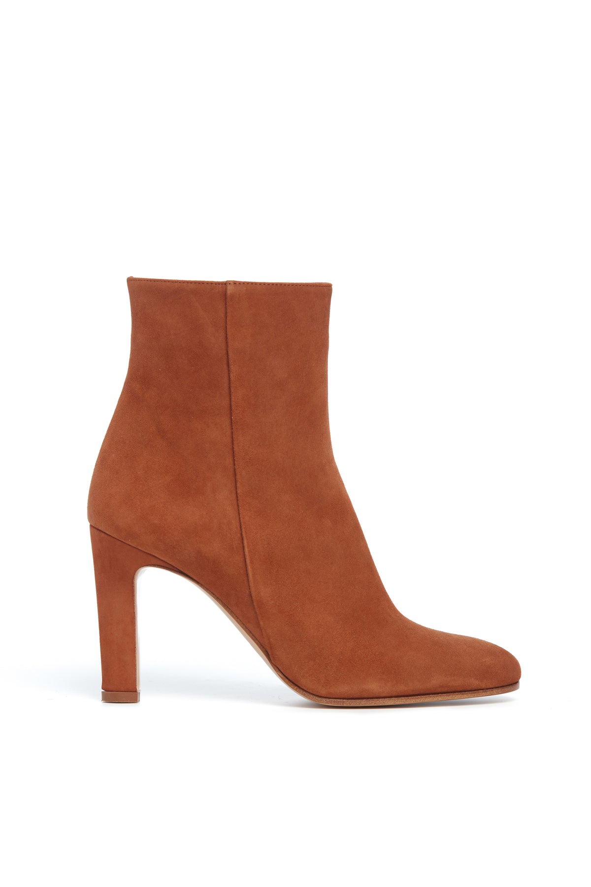 Lila Ankle Boot in Cognac Suede