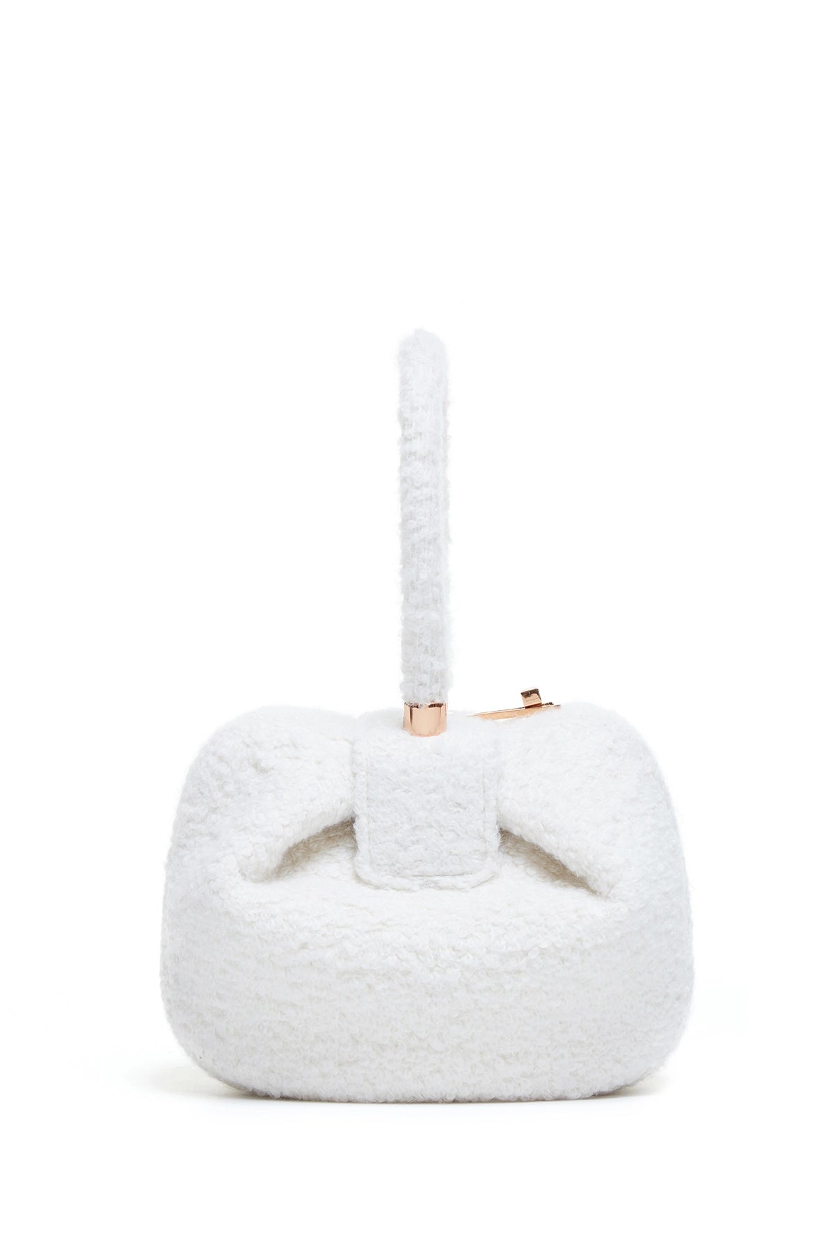 Nina Bag in Ivory Cashmere Boucle