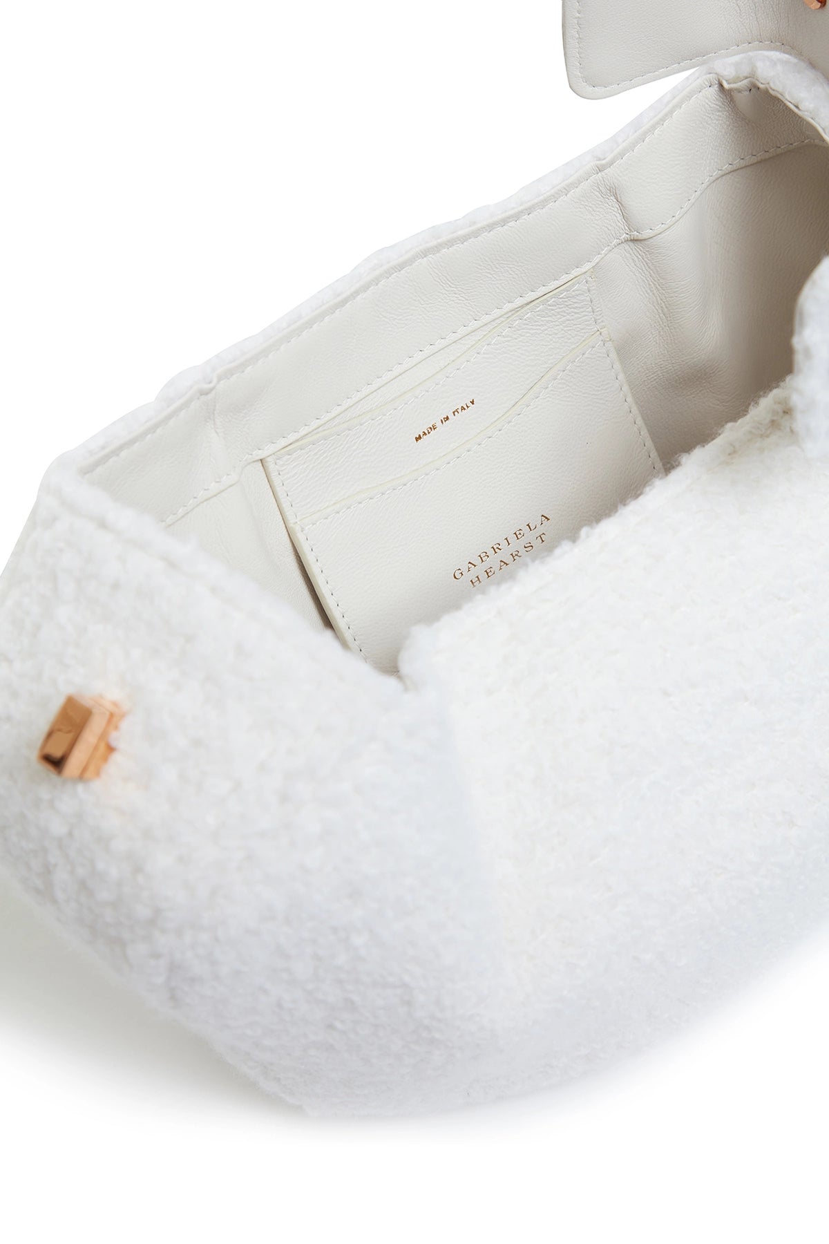 Nina Bag in Ivory Cashmere Boucle