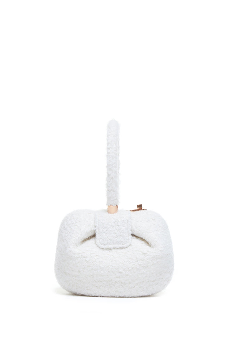 Demi Bag in Ivory Cashmere Boucle
