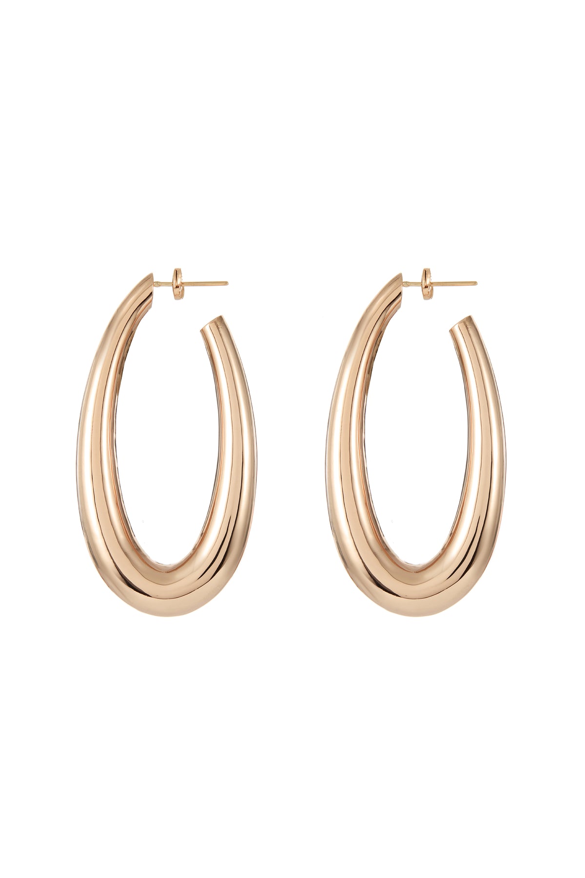 Blown Large Drop Earrings in 18K Rose Gold