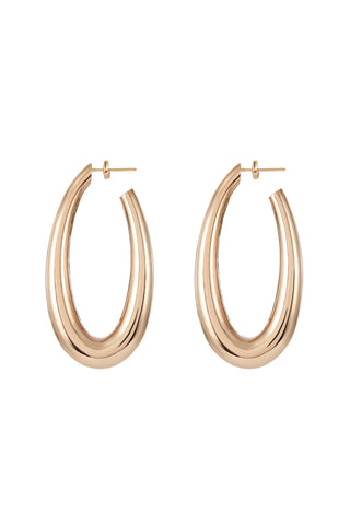 Blown Large Drop Earrings in 18K Rose Gold