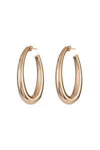 Blown Large Drop Earrings in 18K Rose Gold
