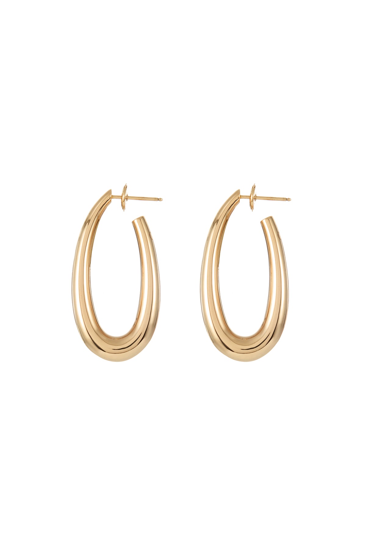 Large Drop Earrings in 18K Rose Gold