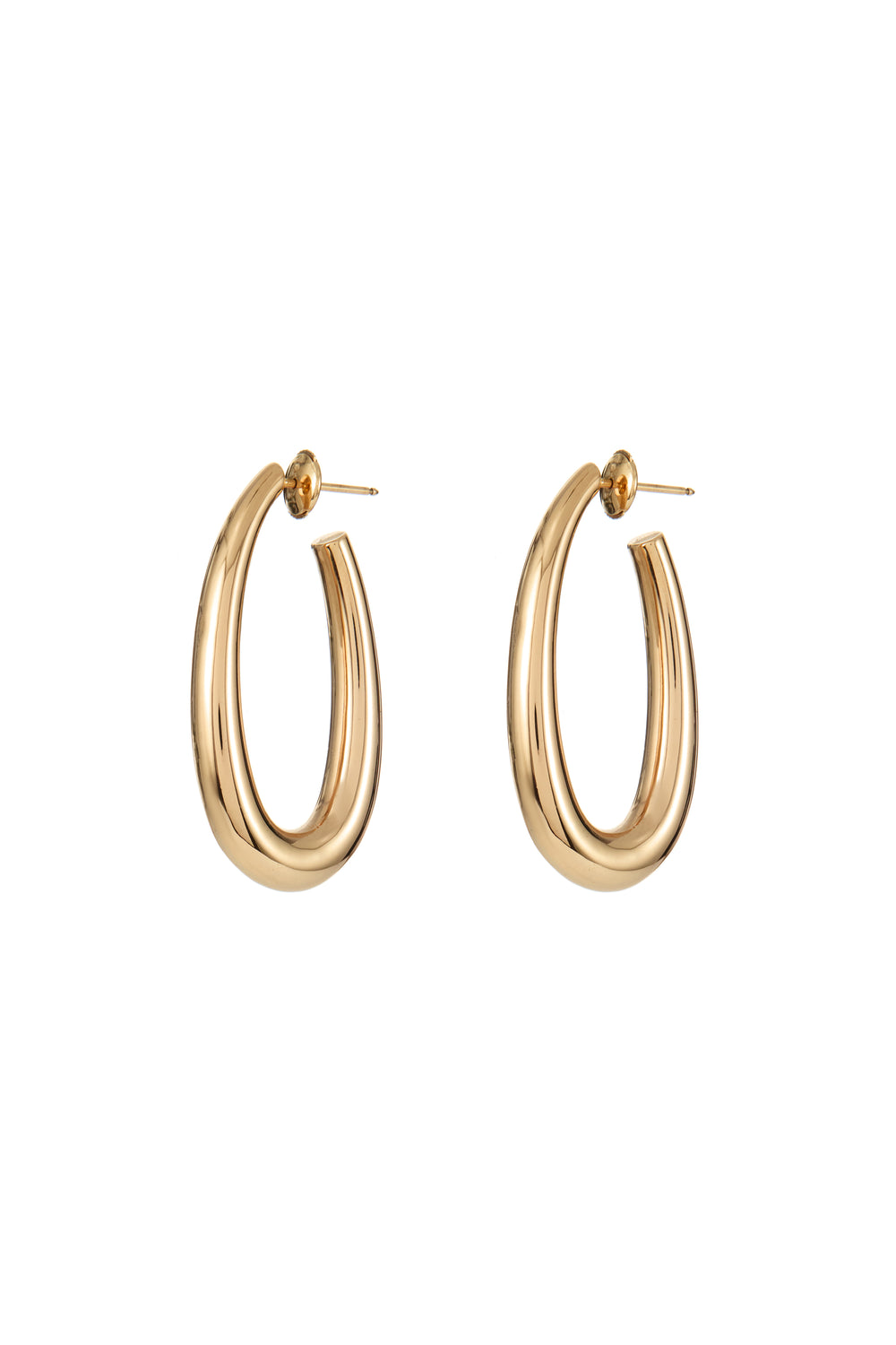 Large Drop Earrings in 18K Rose Gold