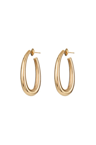 Large Drop Earrings in 18K Rose Gold