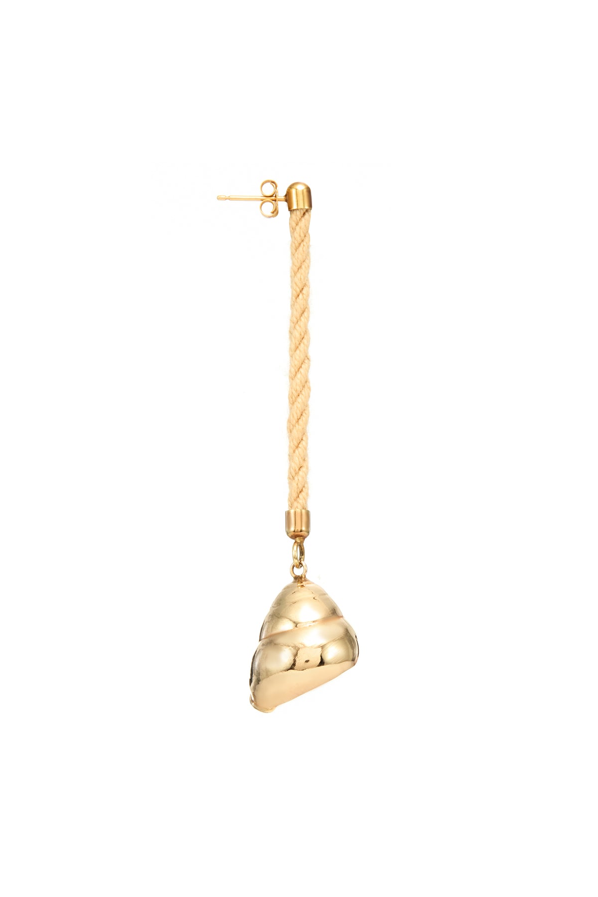 Venus Shell Single Earring in 18K Yellow Gold