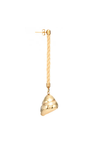 Venus Shell Single Earring in 18K Yellow Gold
