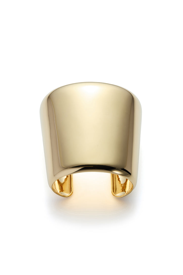 Long Cuff Bracelet in 18K Yellow Gold