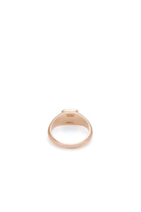 Small Ring in 18K Rose Gold & Rose Quartz Stone