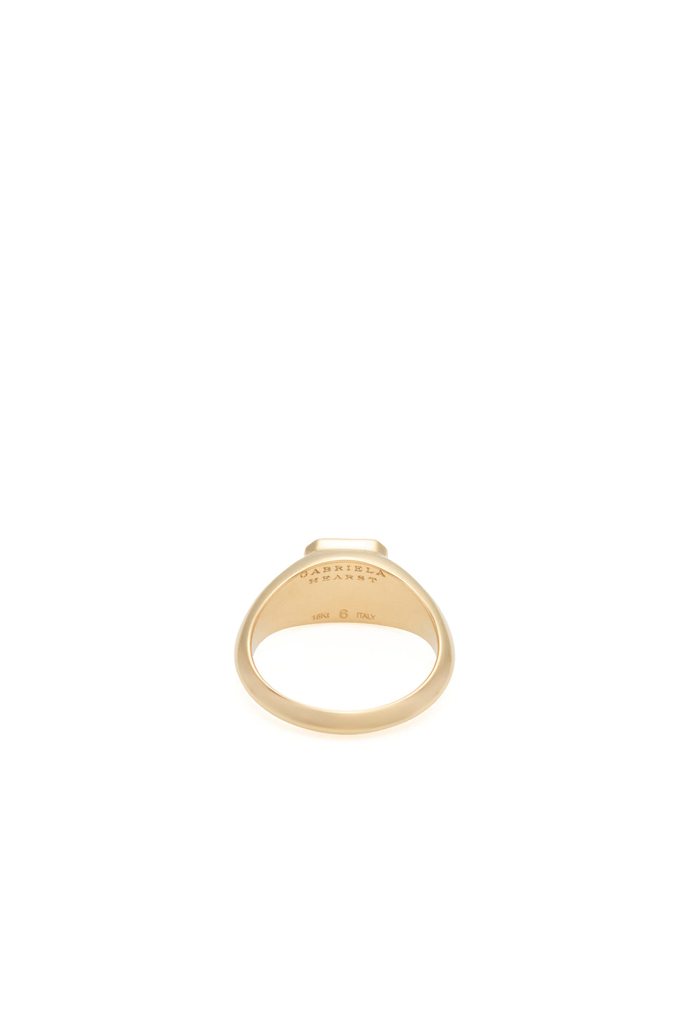 Small Ring in 18K Yellow Gold & Tiger's Eye Stone