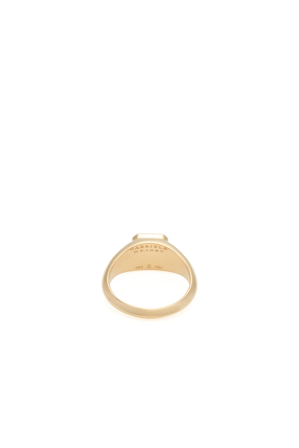 Small Ring in 18K Yellow Gold & Tiger's Eye Stone