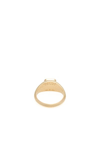 Small Ring in 18K Yellow Gold & Tiger's Eye Stone