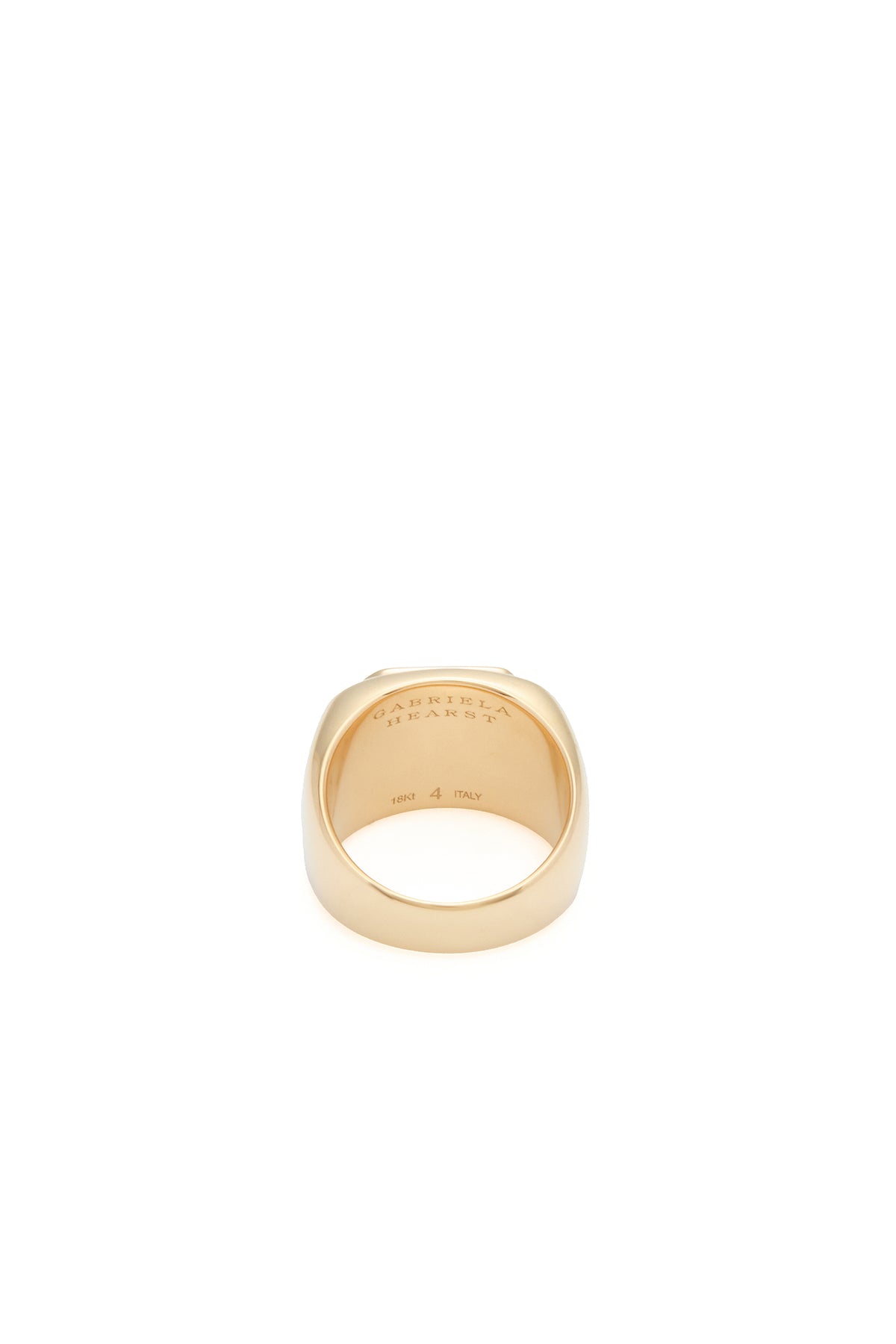 Large Ring in 18K Yellow Gold & Lapis Stone