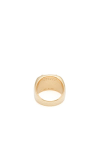 Large Ring in 18K Yellow Gold & Lapis Stone