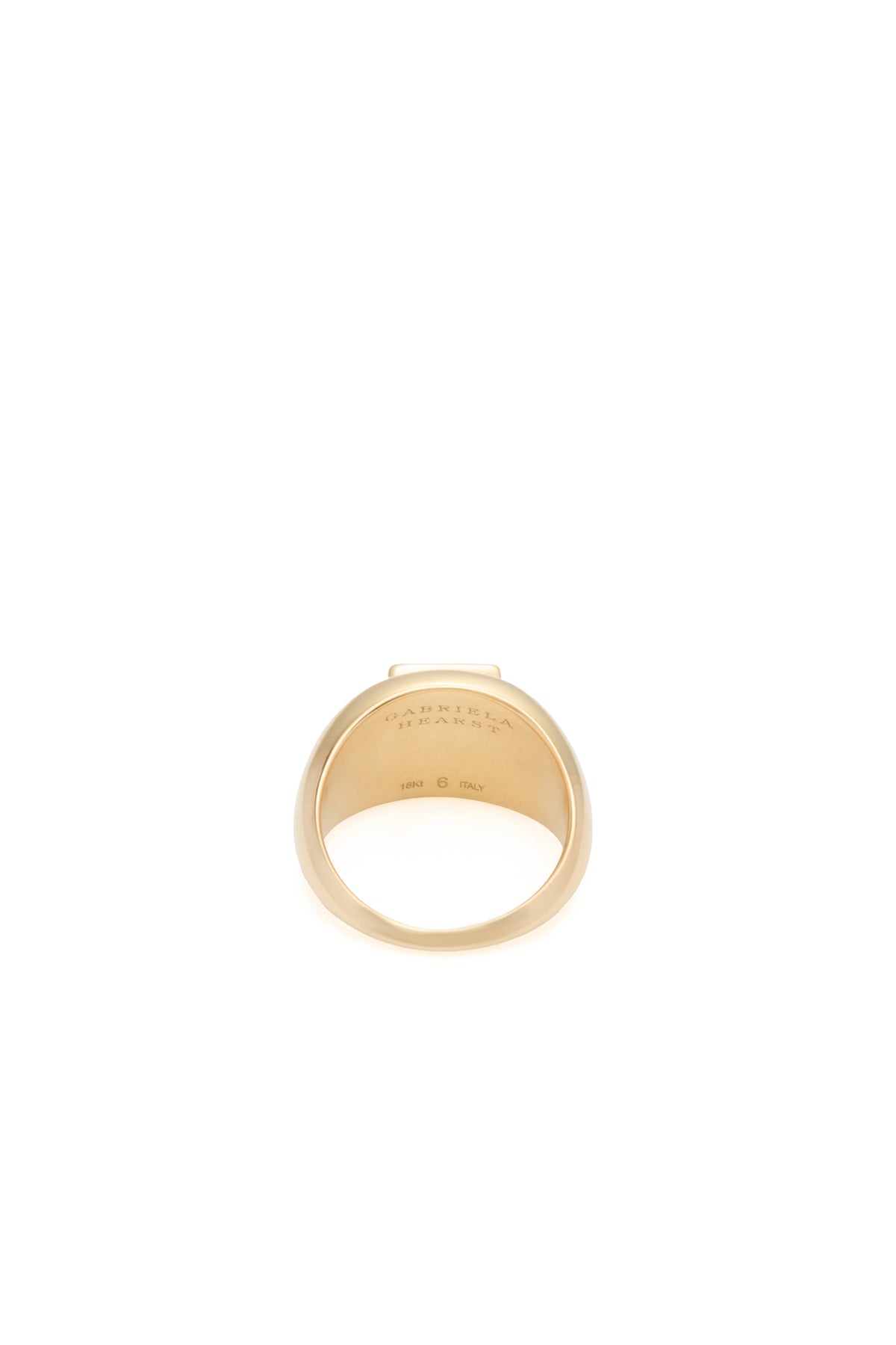 Medium Ring in 18K Yellow Gold & Lapis Stone